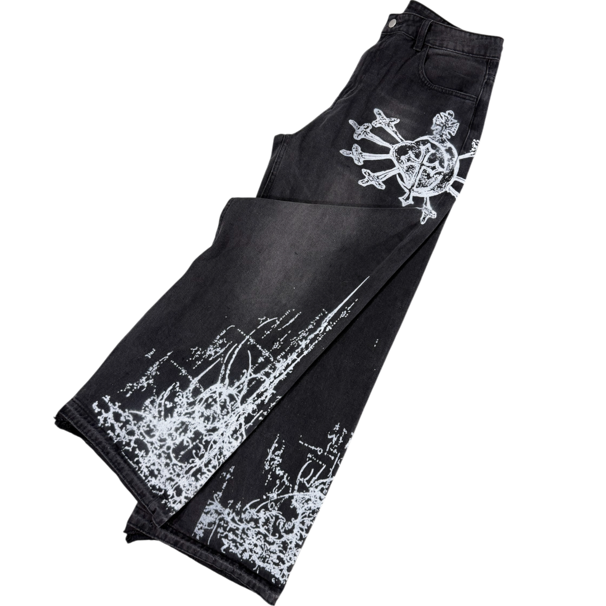 (Black) Black Heart Denim
