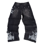 (Black) Black Heart Denim
