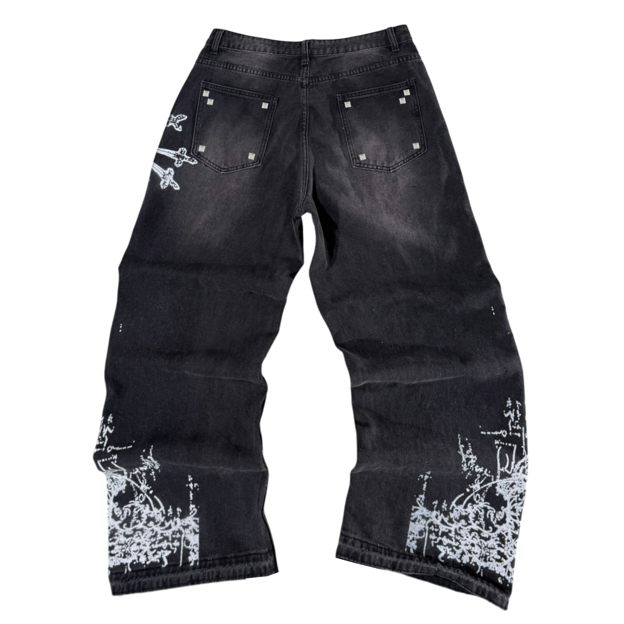 (Black) Black Heart Denim